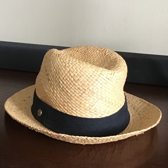 NWOT Pistil Straw Fedora Black Band OS - Picture 4 of 6
